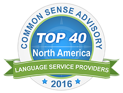 Common Sense Advisory - Top 40 - 2016
